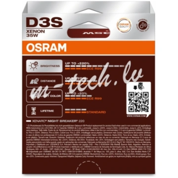 O66340XN2-2HB - OSRAM XENARC NIGHT BREAKER 220 D3S