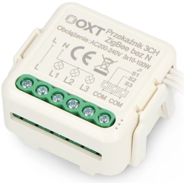 Tuya - 3-channel mini relay without N - ZigBee - A