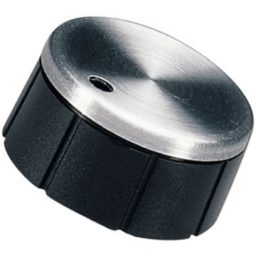 Knob; with pointer; aluminium,thermoplastic; Øshaf