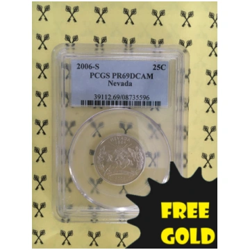 2006-S Nevada State Quarter PCGS PR 69 Deep Cameo 