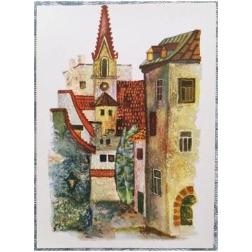 Vecrīga 1971 Mihails Vaņins 10x14 cm Latvijas māks