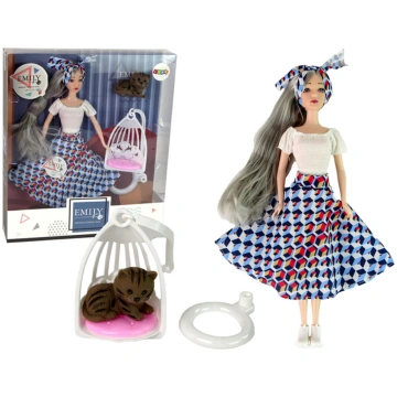 Lelle ar aksesuāriem Lean Toys Emily Fashion Class