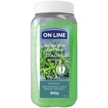 Kāju sāls On Line Relax garšaugi, 800 g
