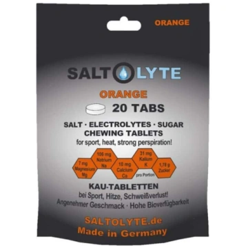 Saltolyte košļājamas elektrolītu tabletes 20 gab. 