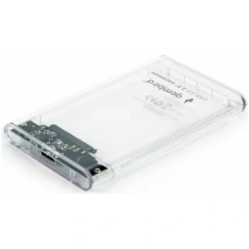 Gembird HDD/SSD enclosure 2.5 SATA USB 3.0 Transpa
