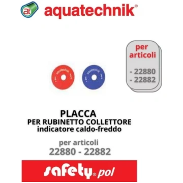 PLACCA PER RUBINETTO per articoli 22880 - 22882 (S
