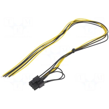 Cable: mains | PCIe 8pin female,cables | 0.45m AKY
