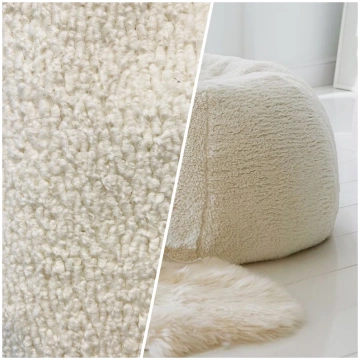 NEW Sir Hugo Designer Upholstery Boucle Sherpa Fau