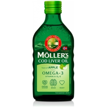 MOLLERS zivju eļļa (Ābolu garša) 250 ml MOLLER"S
