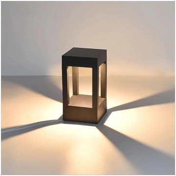 Pageone LED ceļa apgaismojums ārā 10 W, melns dārz