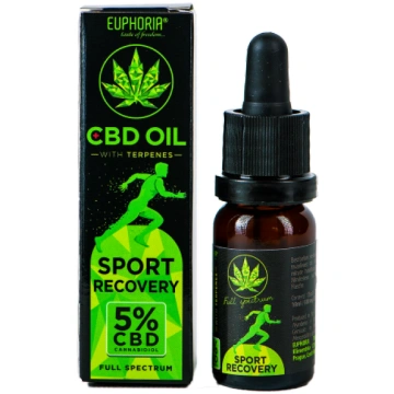 CBD pilieni sportam 5%, 10ml, EUPHORIA