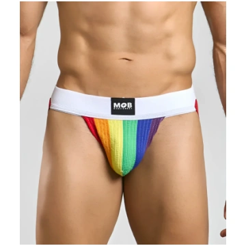 MOB Eroticwear Pride Flag Colors Jockstrap - Pride