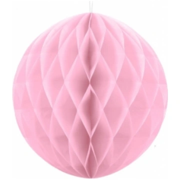 Šūnveida papīra bumba 30 cm rozā