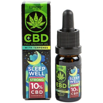 Kaņepju eļļa CBD 10% ar terpēnu SLEEP WELL