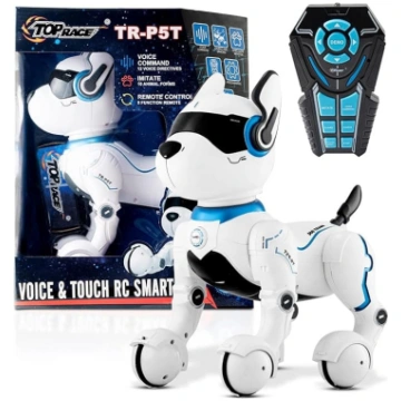 Top Race tālvadības robotizēta suņu rotaļlieta bēr