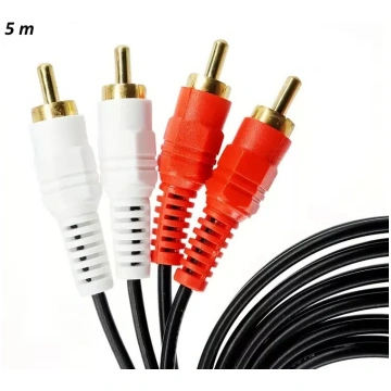 Riff RF003 2x RCA uz 2x RCA audio kabelis 5 m ar z