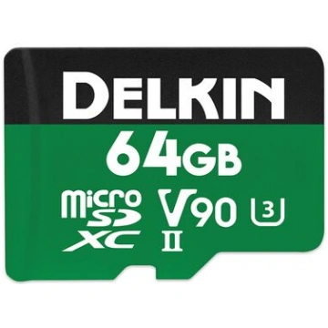Delkin POWER UHS-II (V90) microSD Memory Card 64 G