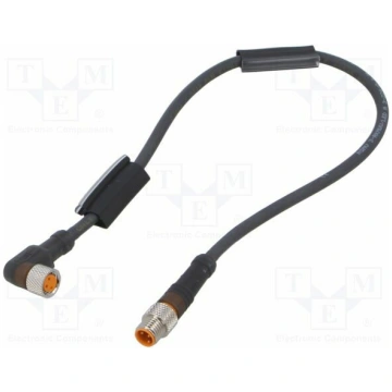 Cable: for sensors/automation; M8; PIN: 3; 0.3m; p