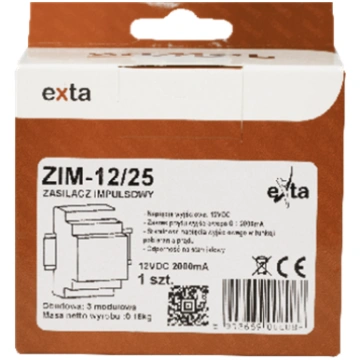 Zamel Zasilacz impulsowy 12V DC 2A ZIM-12/25 EXT10