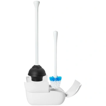 OXO Good Grips Hideaway tualetes birstes un virzuļ