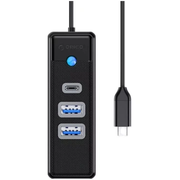 USB-C hubs ORICO PWC2U-C3-015-BK-EP — USB-C uz 2× 