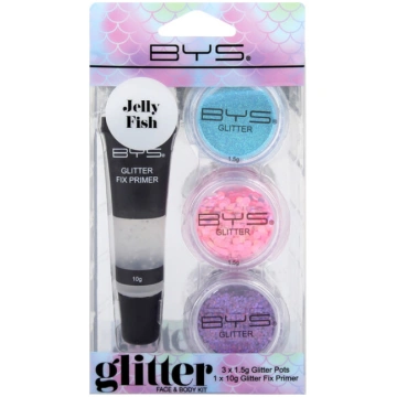 BYS Glitter sejai un ķermenim Jelly Fish