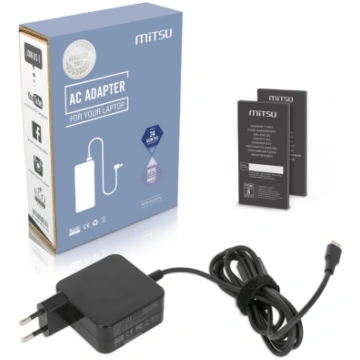 Mitsu 45W USB-C AC adapter (black) ZM/USBC45WB