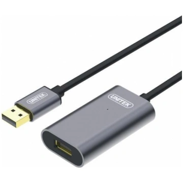 Unitek Cable USB 2.0 Active Extension, 20m, Alu., 