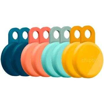 Chipolo LOOP Orange/Blue/Yellow/Mint 8-Pack