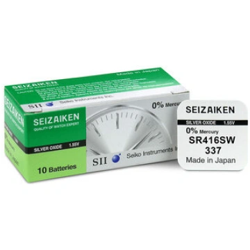 337 baterija 1.55V SEIKO sudraba-oksīda SR416SW, i