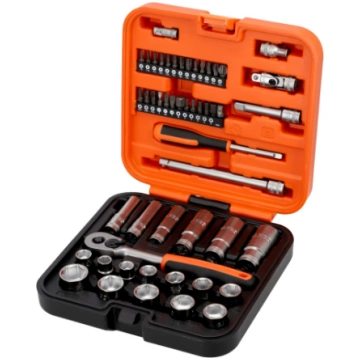 Bahco Standard and Deep sockets set 10-22mm + bits