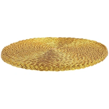 Geflohtene Goldene Gardinenborte aus Polyestergarn