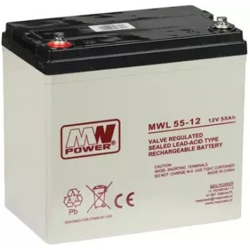 Mw Power Akumulators 12v/55ah-mwl Mw Power