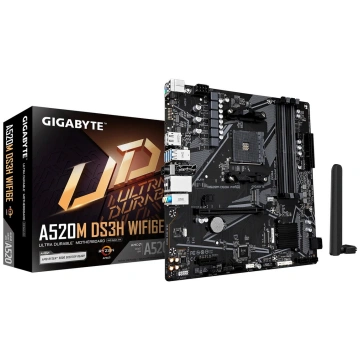 GIGABYTE A520M DS3H WIFI6E mātesplate, Socket AM4,