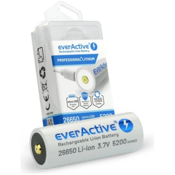 Akumulators everActive 26650 5200mAh micro USB !BO