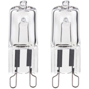 Glowants 2 krāšņu lampu komplekts G9 halogēna 40W 
