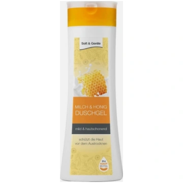 SOFT & GENTLE dušas želeja PIENS & MEDUS, 300 ml F