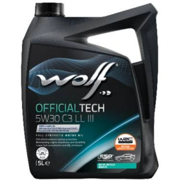 WOLF OFFICIALTECH 5W30 C3 LL III 5L