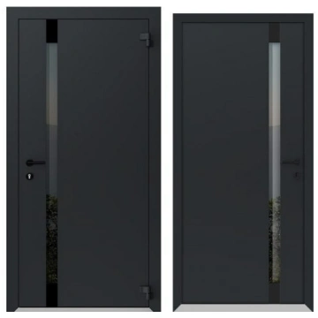 Alumīnija metāla durvis ar termopārrāvumu privātmā