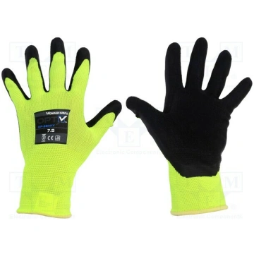 Protective gloves; Size: 7,S; green (light); polye