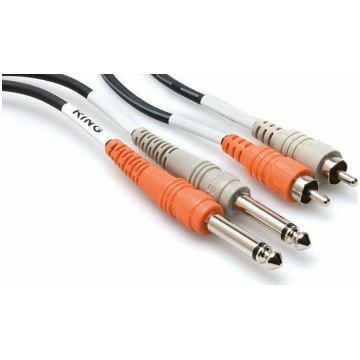 Kabel Hosa Jack 6.3 mm x2 - RCA (Cinch) x2 3m (CPR
