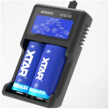 XTAR VC2 LCD Lādētājs VC2 6952918320388