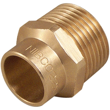 Adapteris Nibco 42430, 22mm x 1/2", misiņš