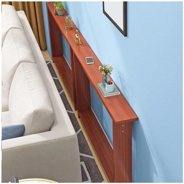 PEYNIR Narrow Console Table Long Narrow Wooden Tab