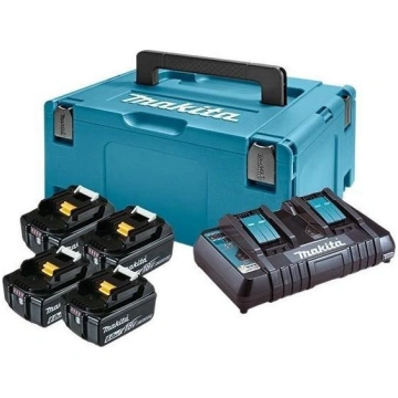 Makita Komplekts Barošanas 18v Makpac (4*bl1860b+d