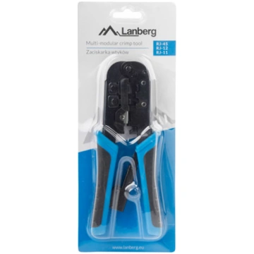 Lanberg NT-0201 cable crimper Crimping tool Black,