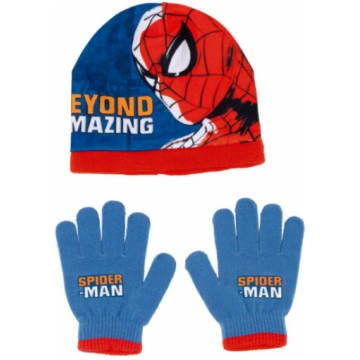 Cepure un cimdi bērniem Spiderman Great power, zil