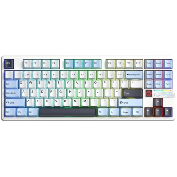 Aula Tastatūras blīve f87pro v2 glacier blue zvaig