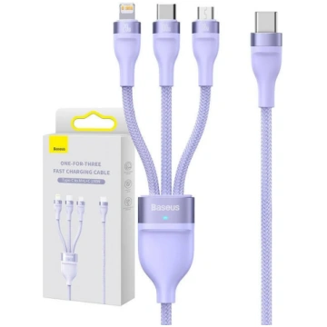 Baseus Flash Series 2 3-in-1 USB Cable USB-C + mic