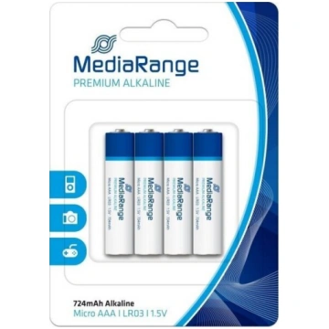 Alkaline AAA baterijas, 4 gab. MediaRange